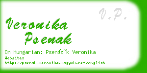 veronika psenak business card